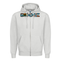 Dove Grey gammie sunflower cowhide Zipper Hoodie - Jasminsmagicworld