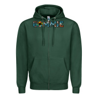 Sports Green gammie sunflower cowhide Zipper Hoodie - Jasminsmagicworld
