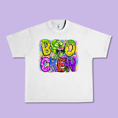 Boo Crew Urban Heavy Tee Designed By Cowhidedigitalart