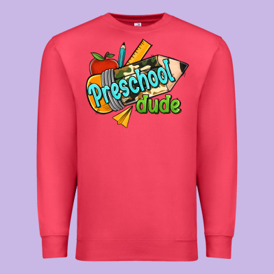 Preschool Dude Premium Sweatshirt Designed By Ranaportraitstore