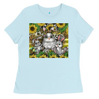 Baby Blue easter Ladies Tee - CowhideDigitalArt