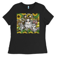 Black easter Ladies Tee - CowhideDigitalArt
