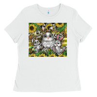 White easter Ladies Tee - CowhideDigitalArt