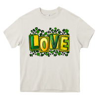Cream St. Patrick's Day love Heavy Core Tee - FaDigitalArtStudio