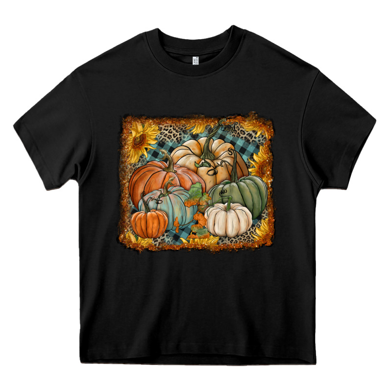 Pumpkins With Sunflowers Heavy Core Tee by RanaPortraitStore | Teevron