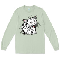 Matcha Drawing Cat Long Sleeve Tee - RacoonDesign