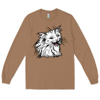 Toasted Coconut Drawing Cat Long Sleeve Tee - RacoonDesign