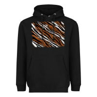 Black Tiger zebra background Heavyweight Hoodie - RanaPortraitStore