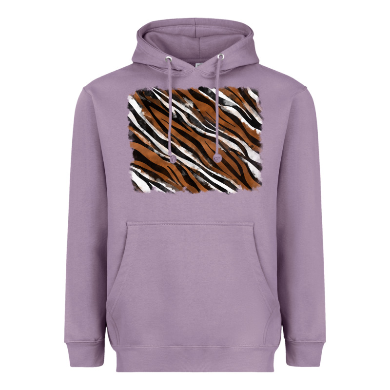 Tiger Zebra Background Heavyweight Hoodie by RanaPortraitStore | Teevron