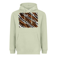 Matcha Tiger zebra background Heavyweight Hoodie - RanaPortraitStore