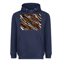 Navy Tiger zebra background Heavyweight Hoodie - RanaPortraitStore
