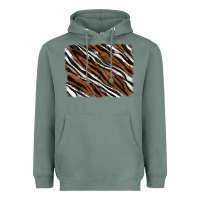 Sage Tiger zebra background Heavyweight Hoodie - RanaPortraitStore