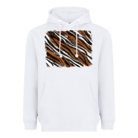 White Tiger zebra background Heavyweight Hoodie - RanaPortraitStore
