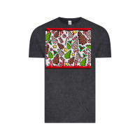 Vintage Black Christmas Cakes Vintage Tee - CowhideDigitalArt