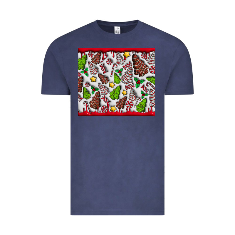 Christmas Cakes Vintage Tee by CowhideDigitalArt | Teevron