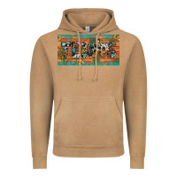 Vintage Camel texas sunflower cactus cowhide leopard licence plate Vintage Hoodie - Artiststas