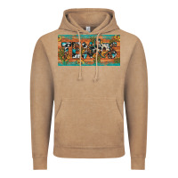 Vintage Coffee texas sunflower cactus cowhide leopard licence plate Vintage Hoodie - Artiststas