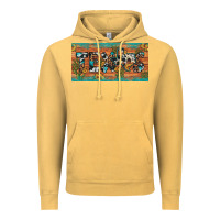 Vintage Mustard texas sunflower cactus cowhide leopard licence plate Vintage Hoodie - Artiststas