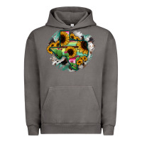 Pigment Tornado Texas Map Sunflower Cactus Serape Urban Hoodie - RanaPortraitStore