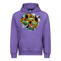 Tulip Texas Map Sunflower Cactus Serape Urban Hoodie - RanaPortraitStore