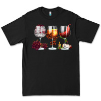Black hallothanksmas halloween thanksgiving  christmas wine Premium Tee - FaDigitalArtStudio