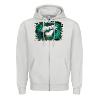 Dove Grey Soccer Lips Zipper Hoodie - Jasminsmagicworld