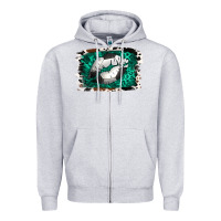 Heather Grey Soccer Lips Zipper Hoodie - Jasminsmagicworld