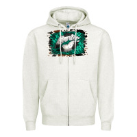 Oatmeal Heather Soccer Lips Zipper Hoodie - Jasminsmagicworld