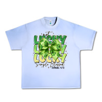 Grape Ice Not Lucky Simply Blessed Urban Heavy Tee - CowhideDigitalArt