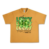 Peanut Butter Not Lucky Simply Blessed Urban Heavy Tee - CowhideDigitalArt