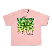 Salmon Not Lucky Simply Blessed Urban Heavy Tee - CowhideDigitalArt