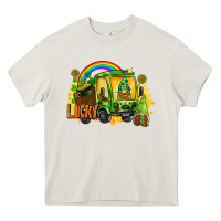 Cream lucky gnomes truck St. Patrick's Day Heavy Core Tee - FaDigitalArtStudio