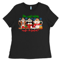 Black amiju sweating cause im bored Ladies Tee - CowhideDigitalArt
