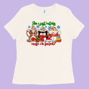 Amiju Sweating Cause Im Bored Ladies Tee Designed By Cowhidedigitalart