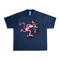 Navy pink panther Urban Heavy Tee - linhVisuals