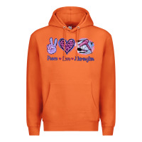 Carrot Peace Love Hairstylist Premium Hoodie - Jasminsmagicworld