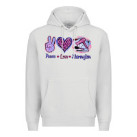 Dove Grey Peace Love Hairstylist Premium Hoodie - Jasminsmagicworld