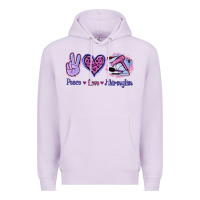 Lilac Peace Love Hairstylist Premium Hoodie - Jasminsmagicworld