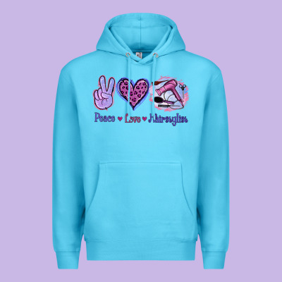 Peace Love Hairstylist Premium Hoodie Designed By Jasminsmagicworld
