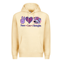 Pina Colada Peace Love Hairstylist Premium Hoodie - Jasminsmagicworld
