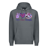 Rock Peace Love Hairstylist Premium Hoodie - Jasminsmagicworld