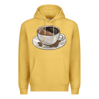 Antique Gold coffee  americano Premium Hoodie - BarkalooDesign