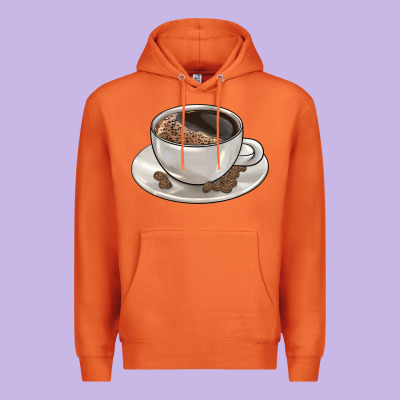 Coffee  Americano Premium Hoodie Designed By Barkaloodesign