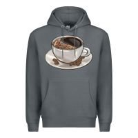 Rock coffee  americano Premium Hoodie - BarkalooDesign