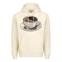 Sandshell coffee  americano Premium Hoodie - BarkalooDesign
