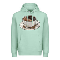Seafoam coffee  americano Premium Hoodie - BarkalooDesign
