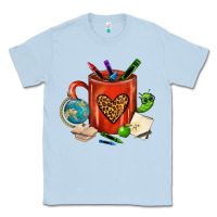Dusty Blue teacher crayons coffee mug Classic Tee - FaDigitalArtStudio