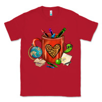Red teacher crayons coffee mug Classic Tee - FaDigitalArtStudio