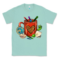 Seafoam teacher crayons coffee mug Classic Tee - FaDigitalArtStudio