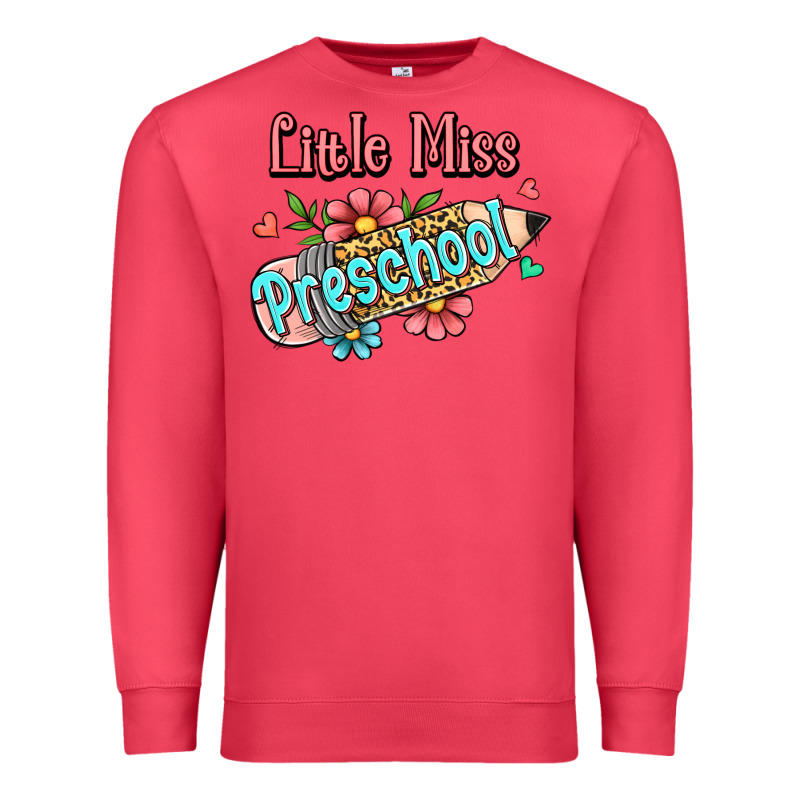 Little Miss Preschool Premium Sweatshirt by RanaPortraitStore | Teevron